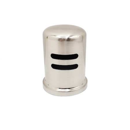 Thrifco Plumbing Kitchen Dishwasher Air Gap Cap, Flanged, Satin Nickel Finish 4405742